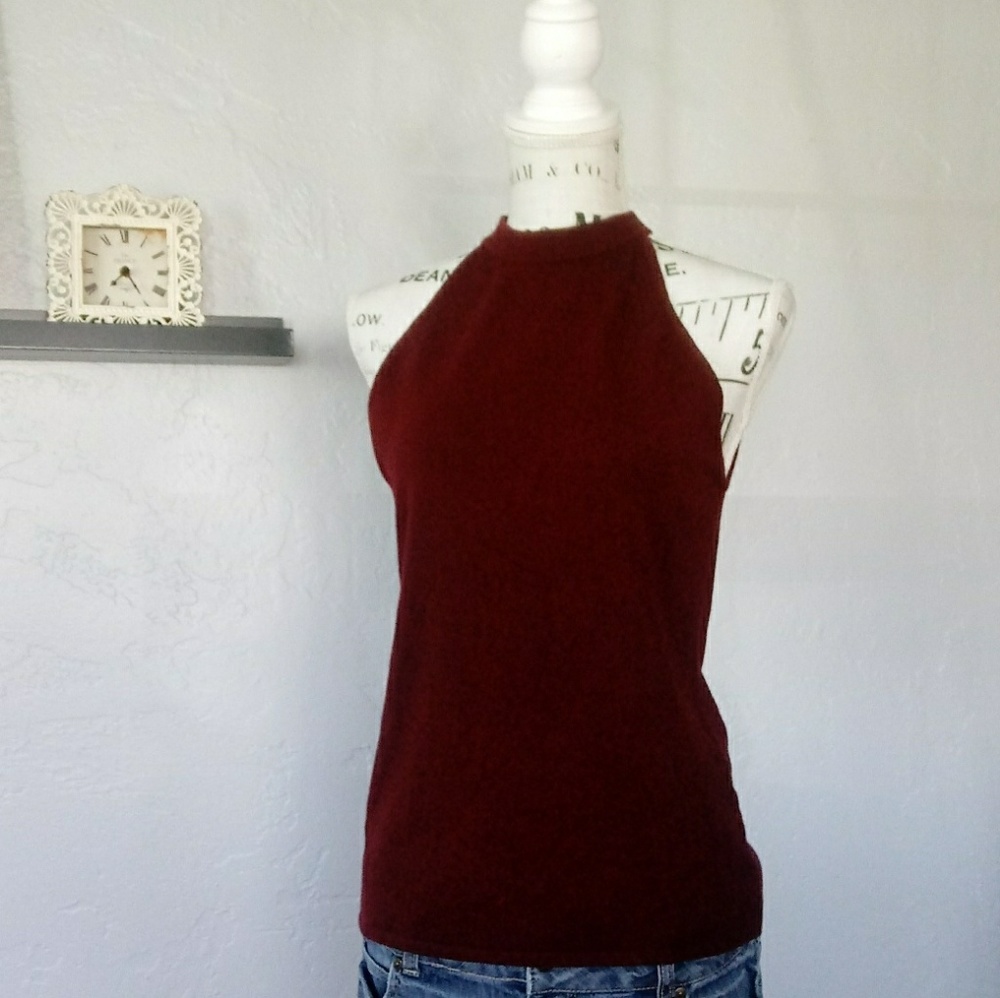 Autumn Cashmere 100% cashmere halter top